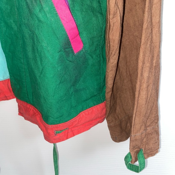Vintage 70s/80s bright hippie bohemian Bali Baggus crazy jacket unisex one size - Picture 12 of 16